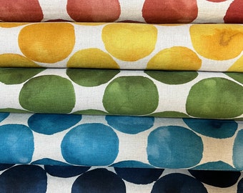 Oilcloth Laminated Cotton Dots Large Japan Fabric Cotton/Linen 32.90 Eur/Meter Sold by the Meter Made in Japan Coated Cotton
