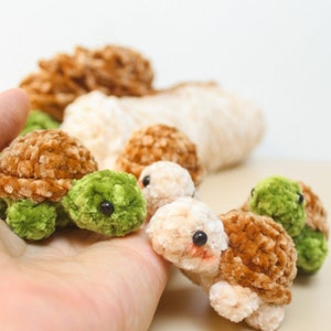 Turtle Gift Crochet Amigurumi Turtle Handmade Keychain Mini Plush Decoration