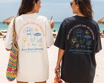 Coastal Bachelorette Party Shirt Funny Vintage Bridal Customized Outfit Beach Bach Getaway Custom Bride Squad Matching Tees Vacation Energy