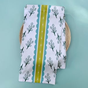 Floral Botanischer Print Geschirrtuch: Bauernhaus Küche Dekor
