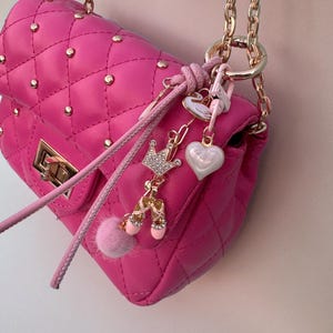 Ballet Bag Charm Pink Ballerina Keychain Gift Chic Purse Accessory Dance Bag Zipper Charm Pretty Gift Dancer Aesthetic Pink Ballet Charm
