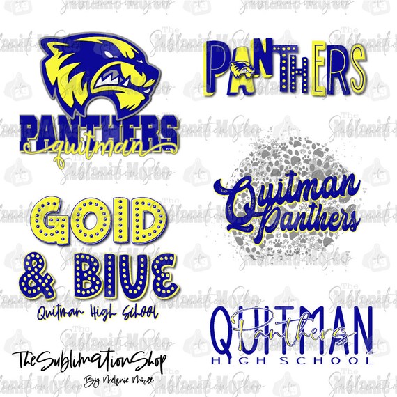 Quitman Panthers PNG Digital Download Digital Art Etsy