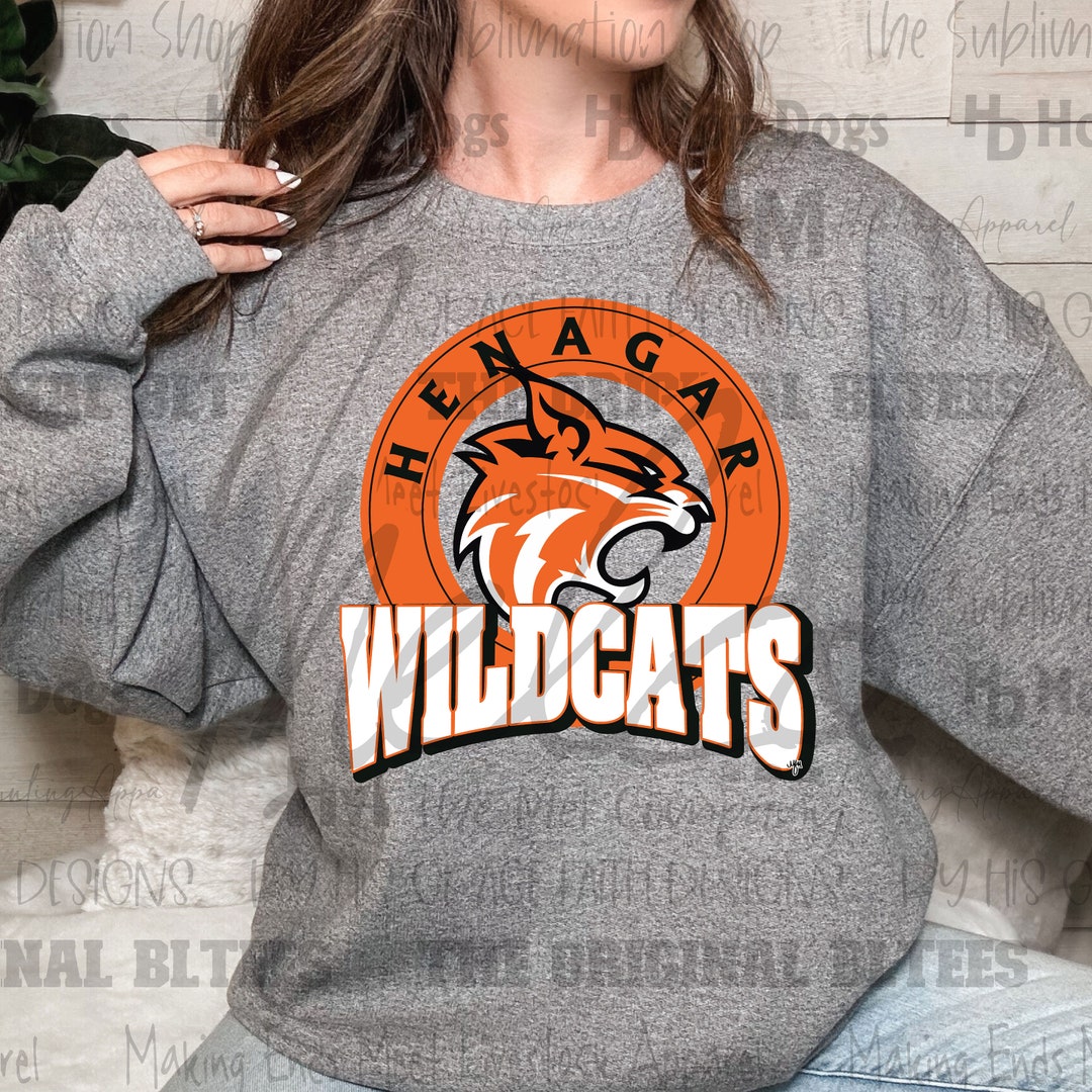 Henagar Wildcats 3114 PNG Digital Download Digital Art Sublimation DTF