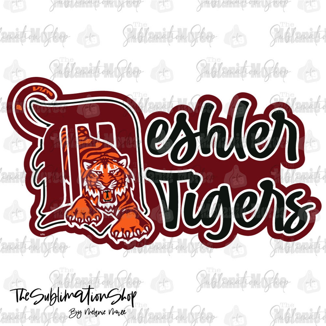 Deshler Tigers PNG Digital Download Digital Art Etsy