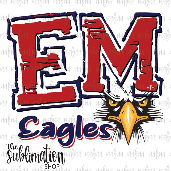 East Marion Eagles 1.0 Sublimation Ready to Press Sheets Etsy
