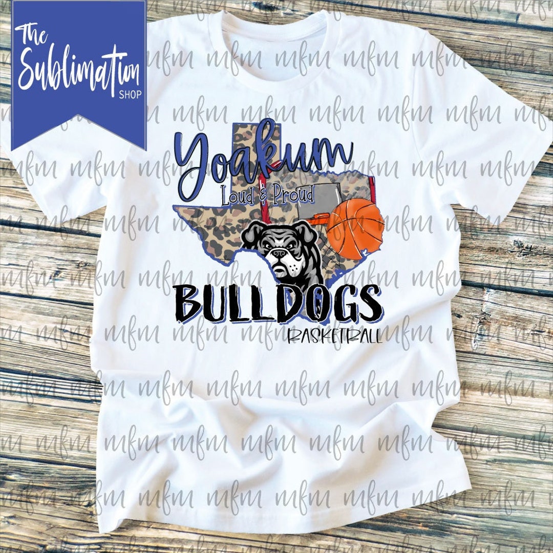 Yoakum Bulldogs Basketball 10.0 PNG Digital Download Digital Art Yoakum