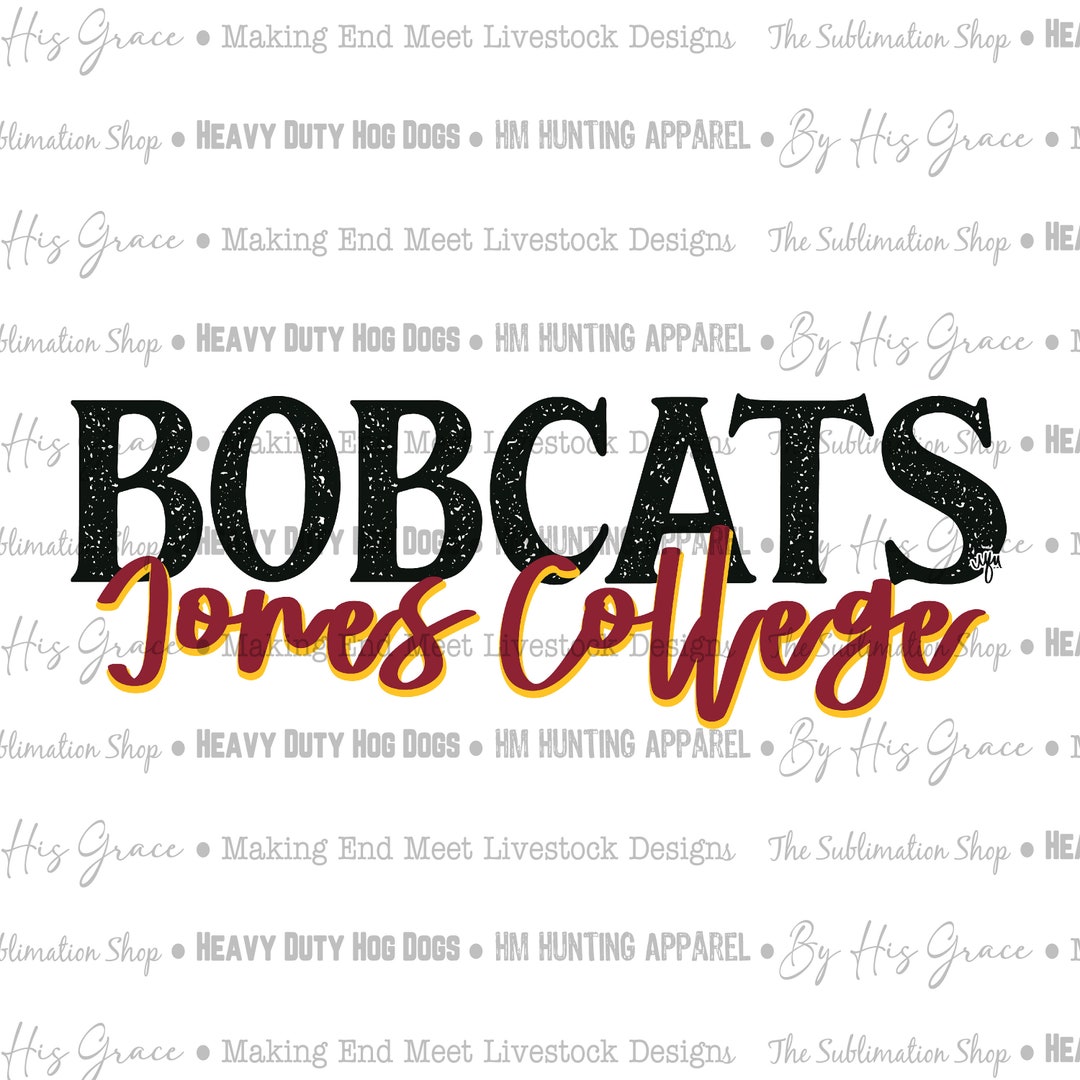 Jones College Bobcats 3099 PNG Digital Download Digital Art Ellisville