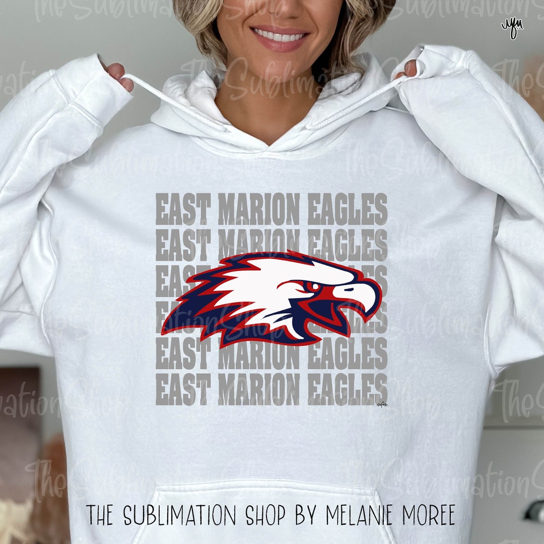 East Marion Eagles Sublimation Ready to Press Sheets Etsy