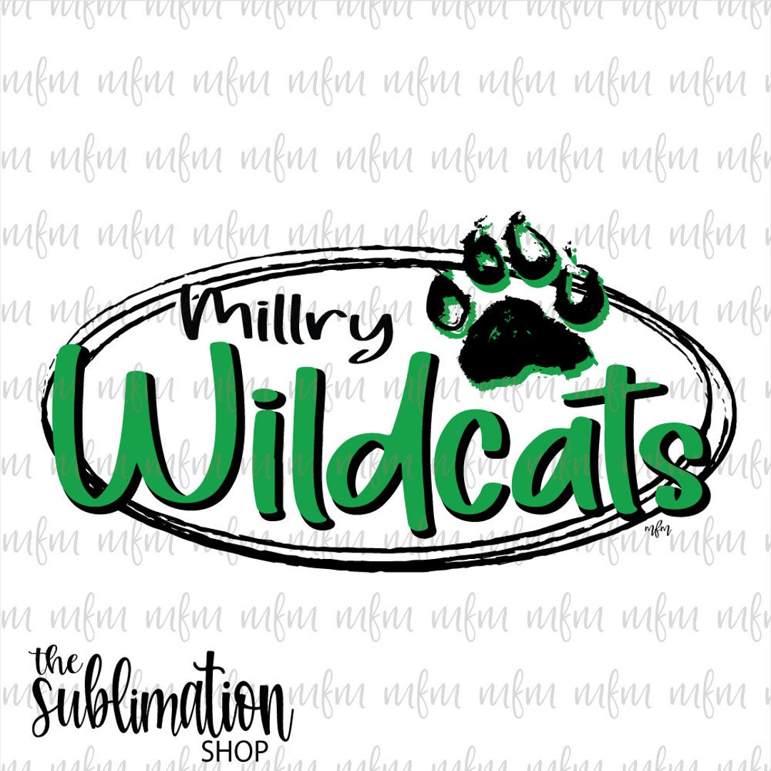 Millry Wildcats 1.0 Sublimation Ready to Press Sheets Washington County