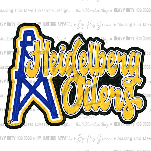 Heidelberg Oilers Png Etsy