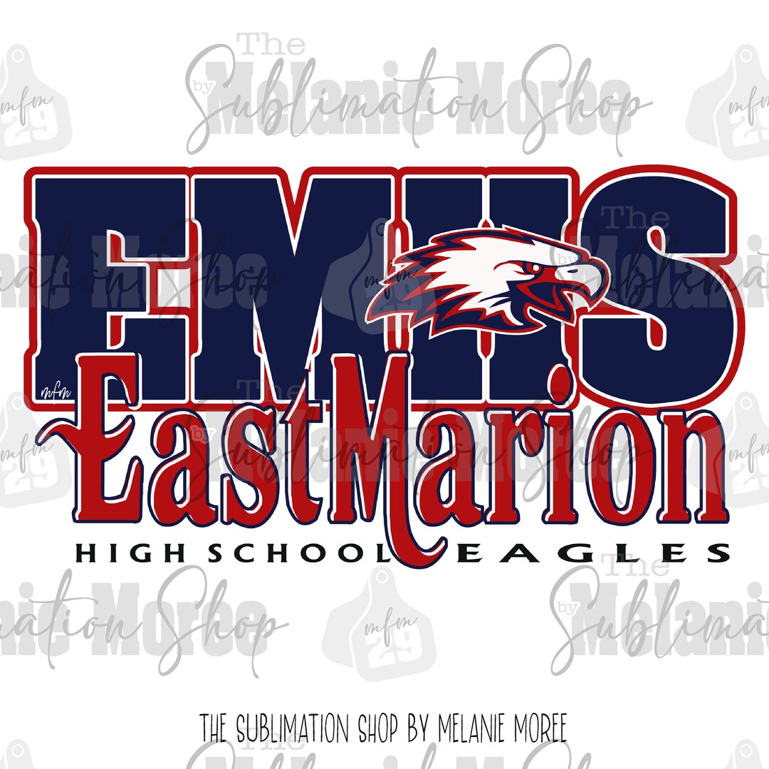 East Marion Eagles PNG Digital Download Digital Art Etsy