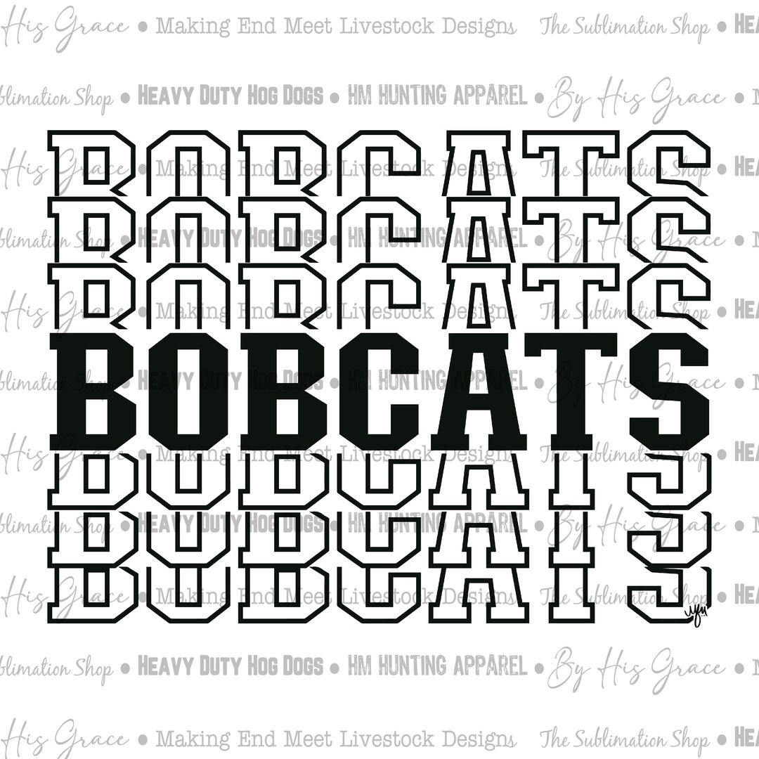 Jones College Bobcats JC003 PNG Digital Download Digital Art Ellisville