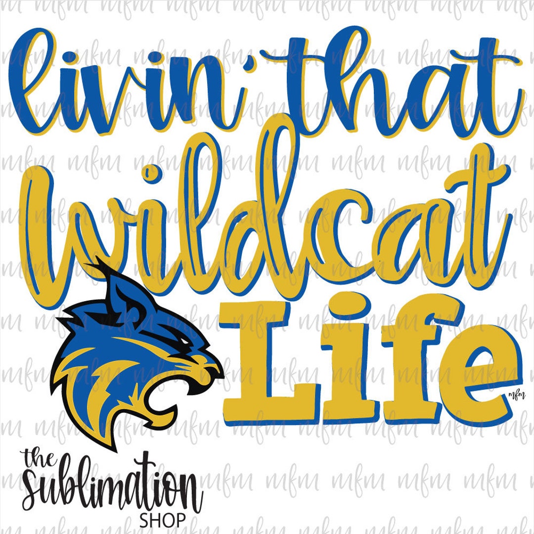 Thackerville Wildcats 3.0 Sublimation Ready to Press Sheets Thackerville, OK Oklahoma Schools Etsy