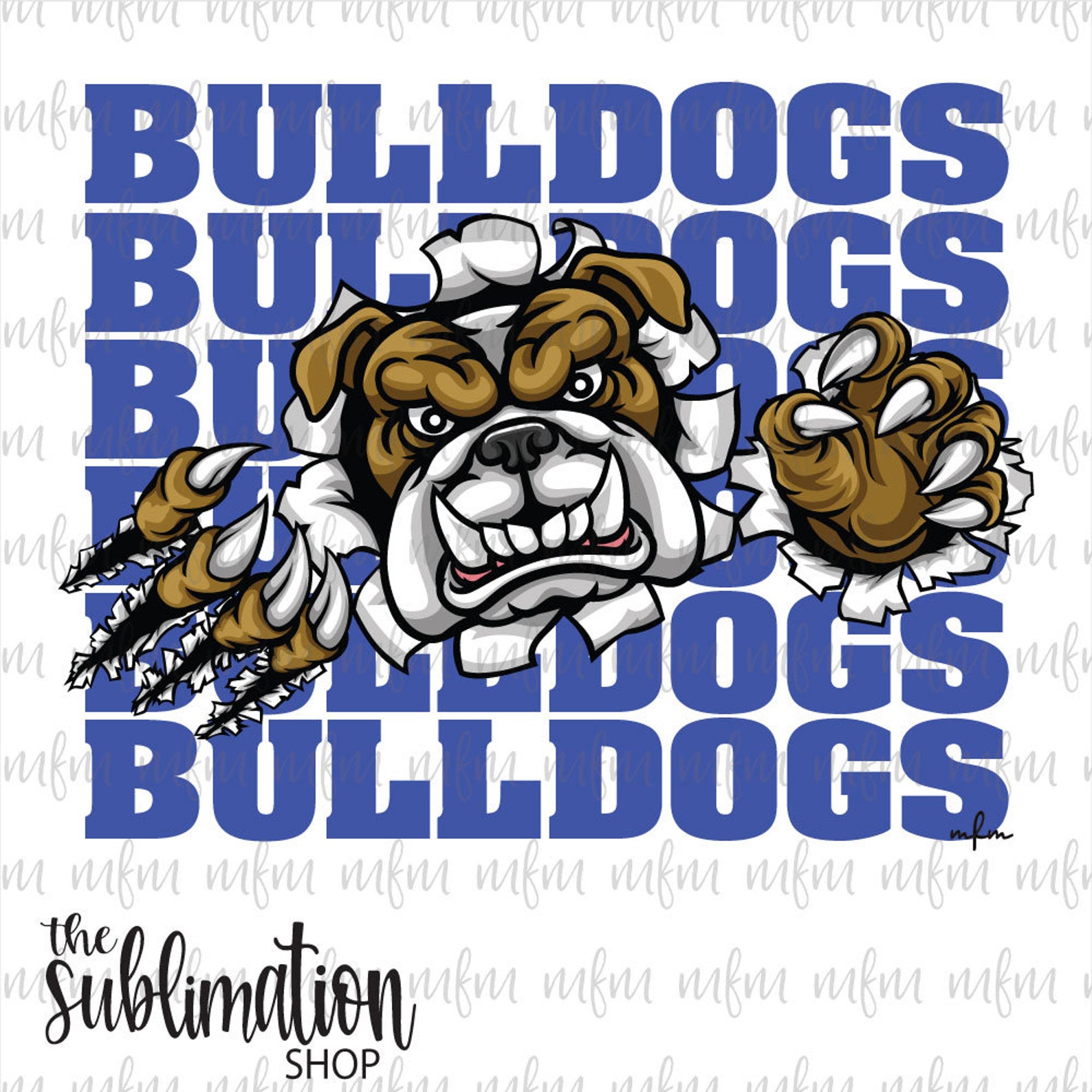 Yoakum Bulldogs 2.0 PNG Digital Download Digital Art Etsy