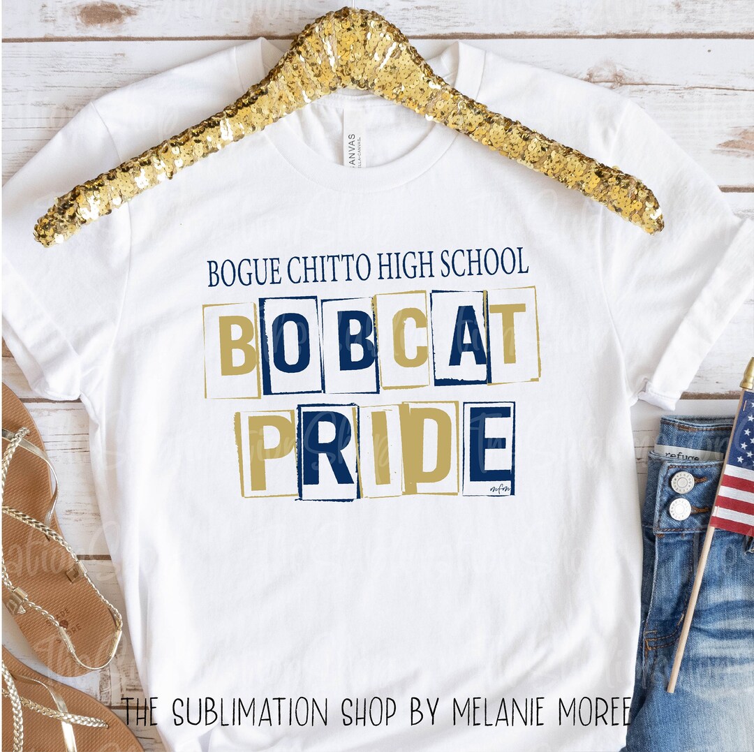 Bogue Chitto Bobcats Sublimation Ready to Press Sheets Bogue Chitto MS