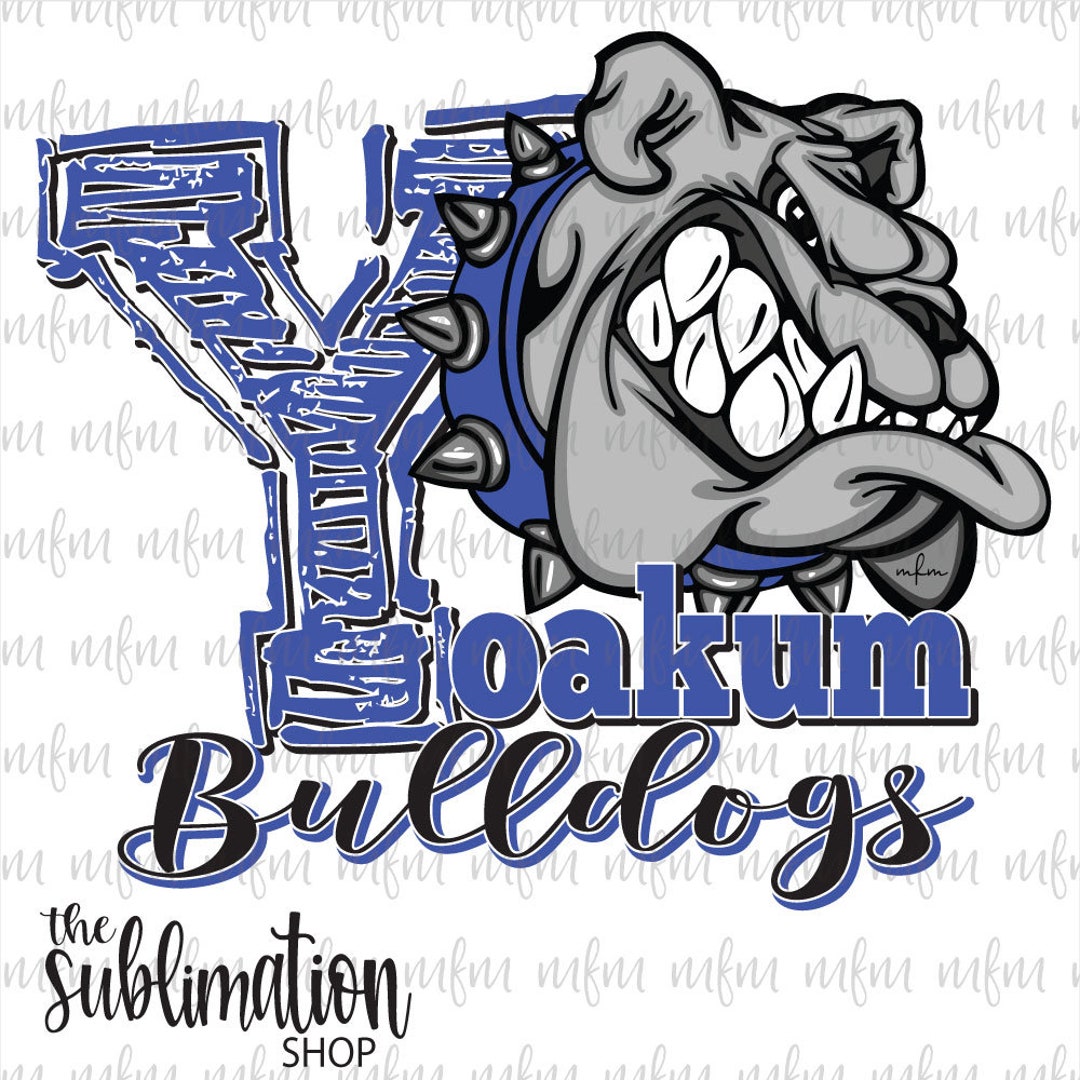 Yoakum Bulldogs 1.0 Sublimation Ready to Press Sheets Yoakum TX Texas