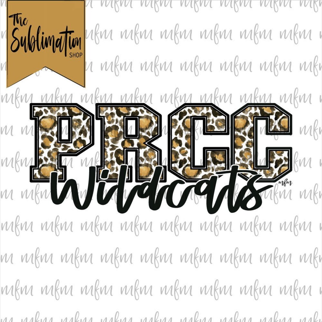 P R C C Wildcats 1.0 Sublimation Ready to Press Sheets - Etsy Sweden