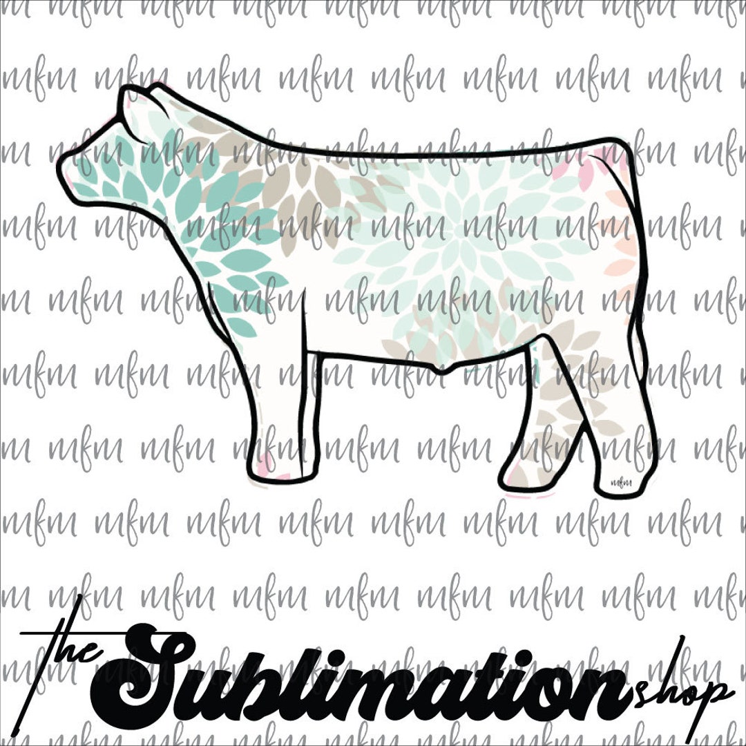 Fancy Cow 1D Sublimation Ready to Press Sheets Show Life - Etsy