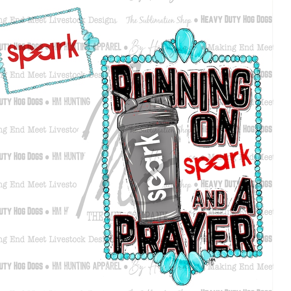 Running on Spark and a Prayer | PNG Digital Download | Digital Art | Coke | Mom Life | Everyday Life Designs