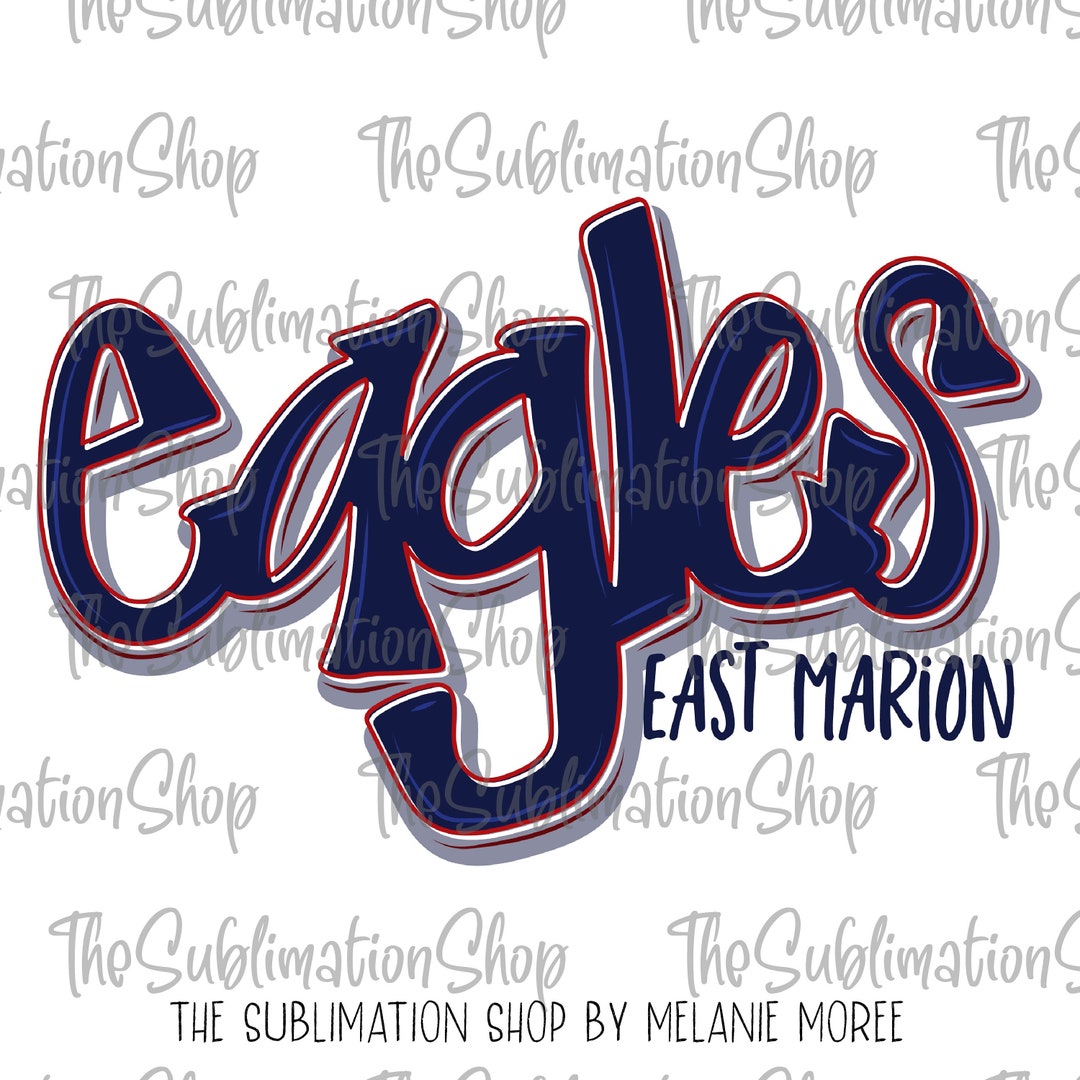 East Marion Eagles 2904 PNG Digital Download Digital Art Columbia MS