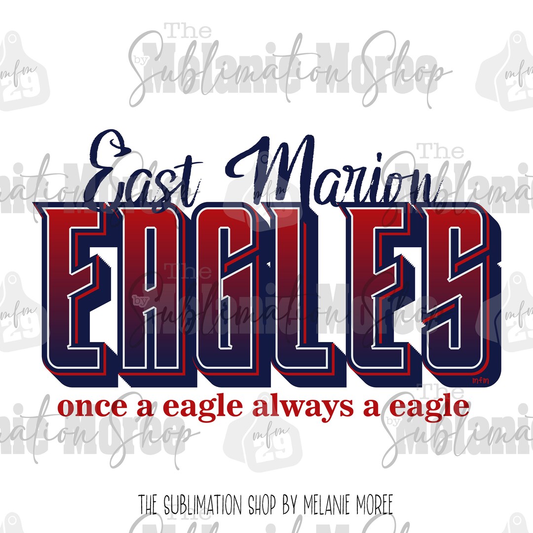 East Marion Eagles PNG Digital Download Digital Art Etsy