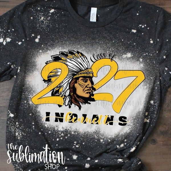 Class of 2027 Kennett Indians 1.0 | PNG digital download | Digital art | Kennett MO | Missouri Schools | School Spirit Tee