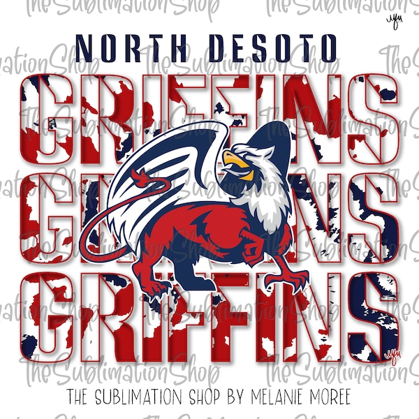 Diller-Odell Griffins | PNG Digital Download | Digital Art | Odell NE | Griffins | School Spirit Tee