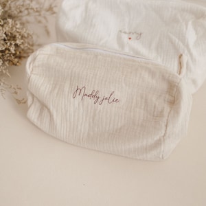 Cotton gauze / fleece pouch / case - to personalize
