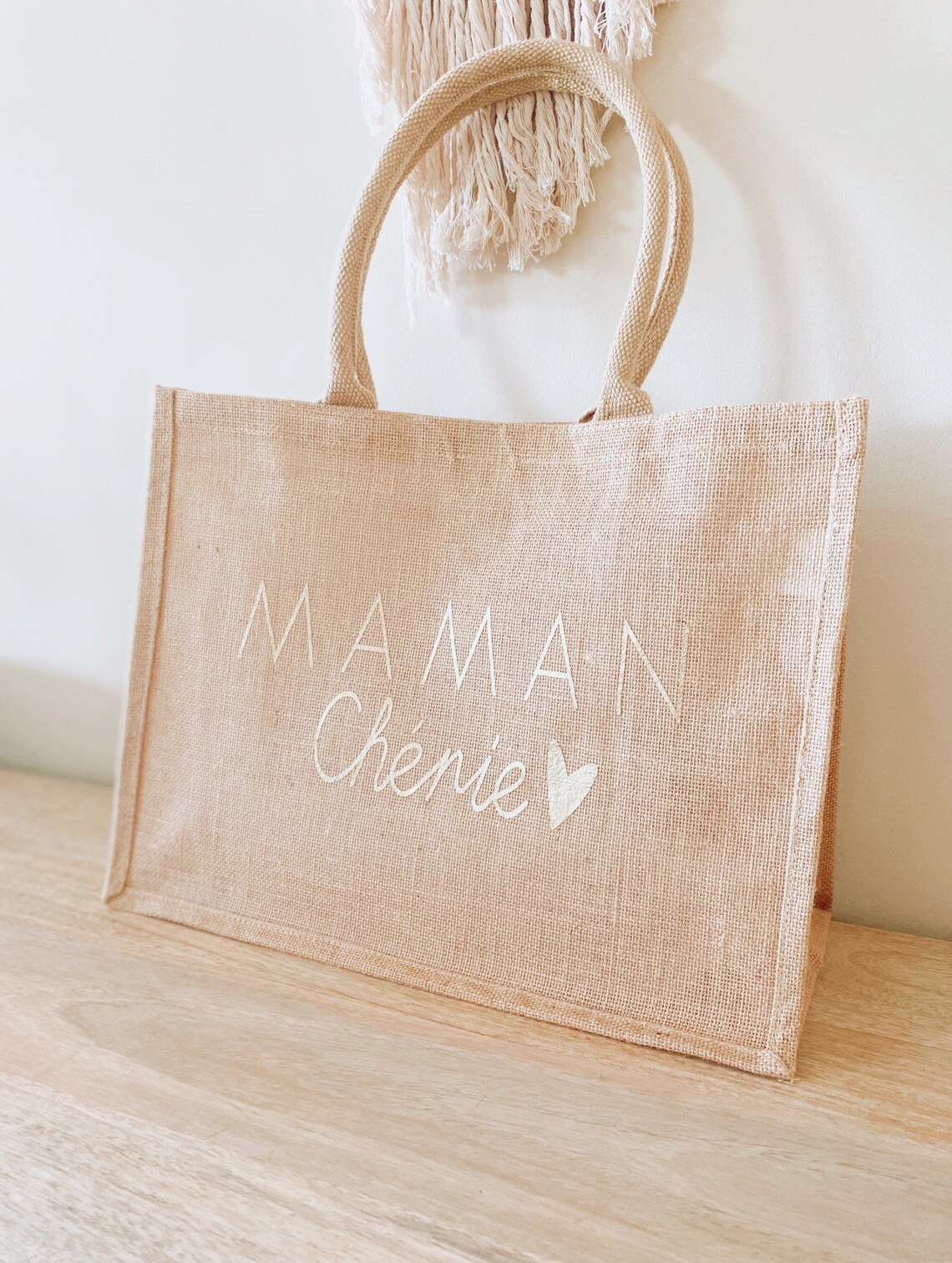 Sac jute personnalisable Etsy France