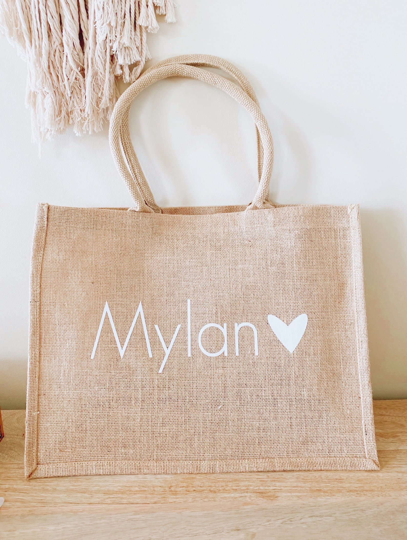 Sac jute personnalisable Etsy France