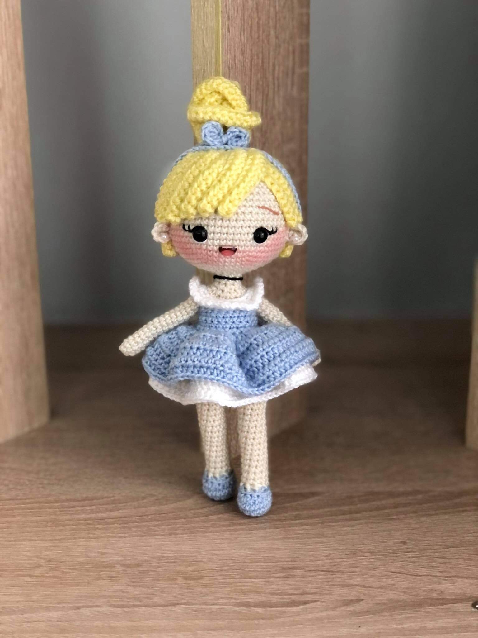 Amigurumi crochet doll Cinderella