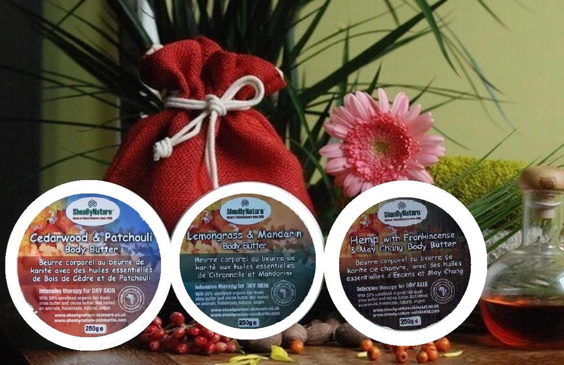 Luxury Shea Butter Body Butter Gift Set of 3 Intensive butters Etsy