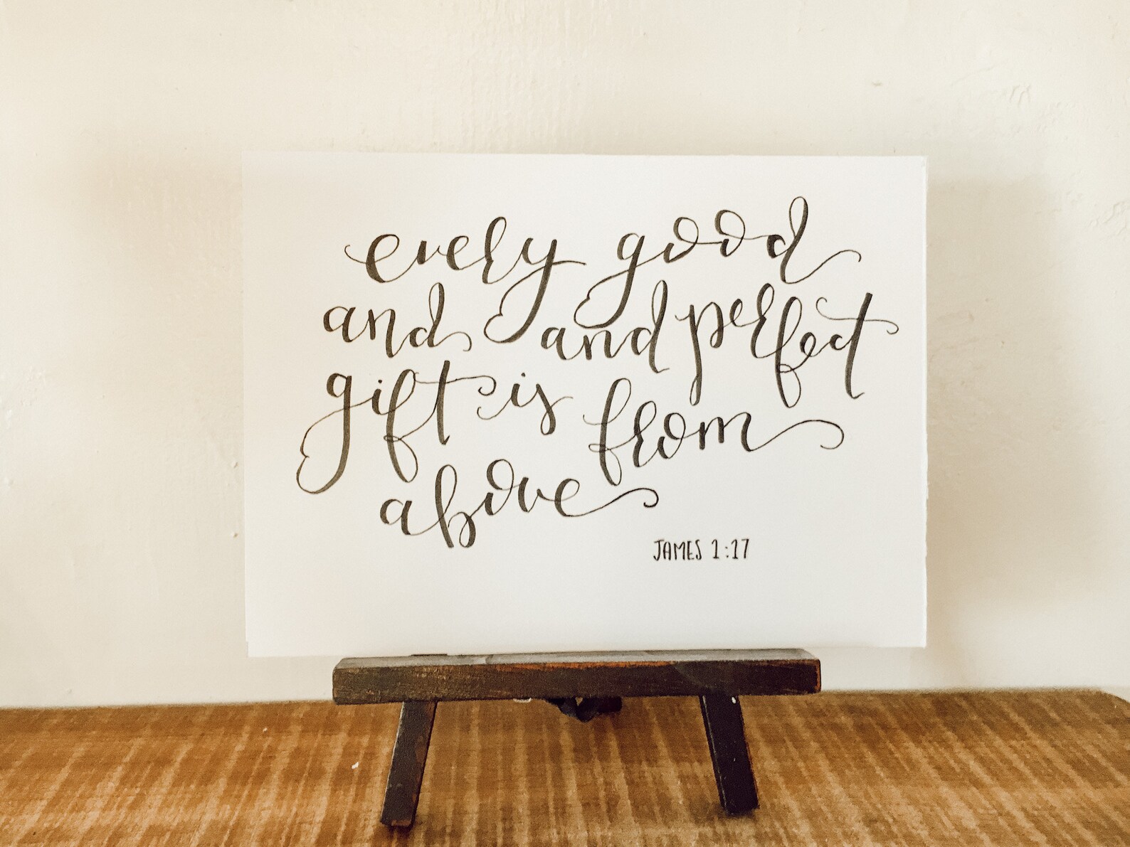 Letter Art Decor James 117 Calligraphy Print Etsy