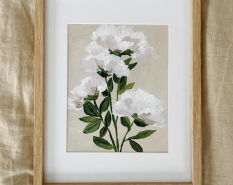 DIGITAL Peony Flower Print downloads| Printable Art | Digital Download Art Print |