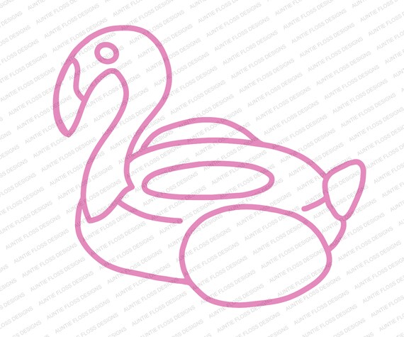 Download Flamingo Pool Float Cut File For Scrapbooking Svg Png Pdf Etsy