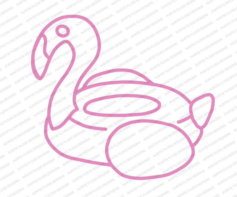 Flamingo Pool Float CUT FILE for Scrapbooking Svg Png Pdf - Etsy