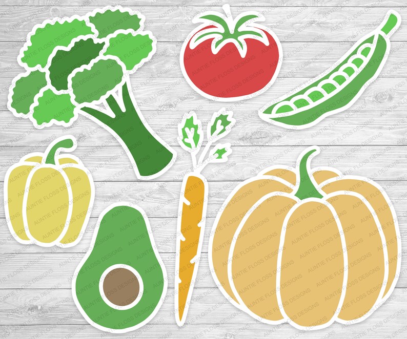 Vegetables CUT FILE for Scrapbooking svg png pdf dxf Etsy