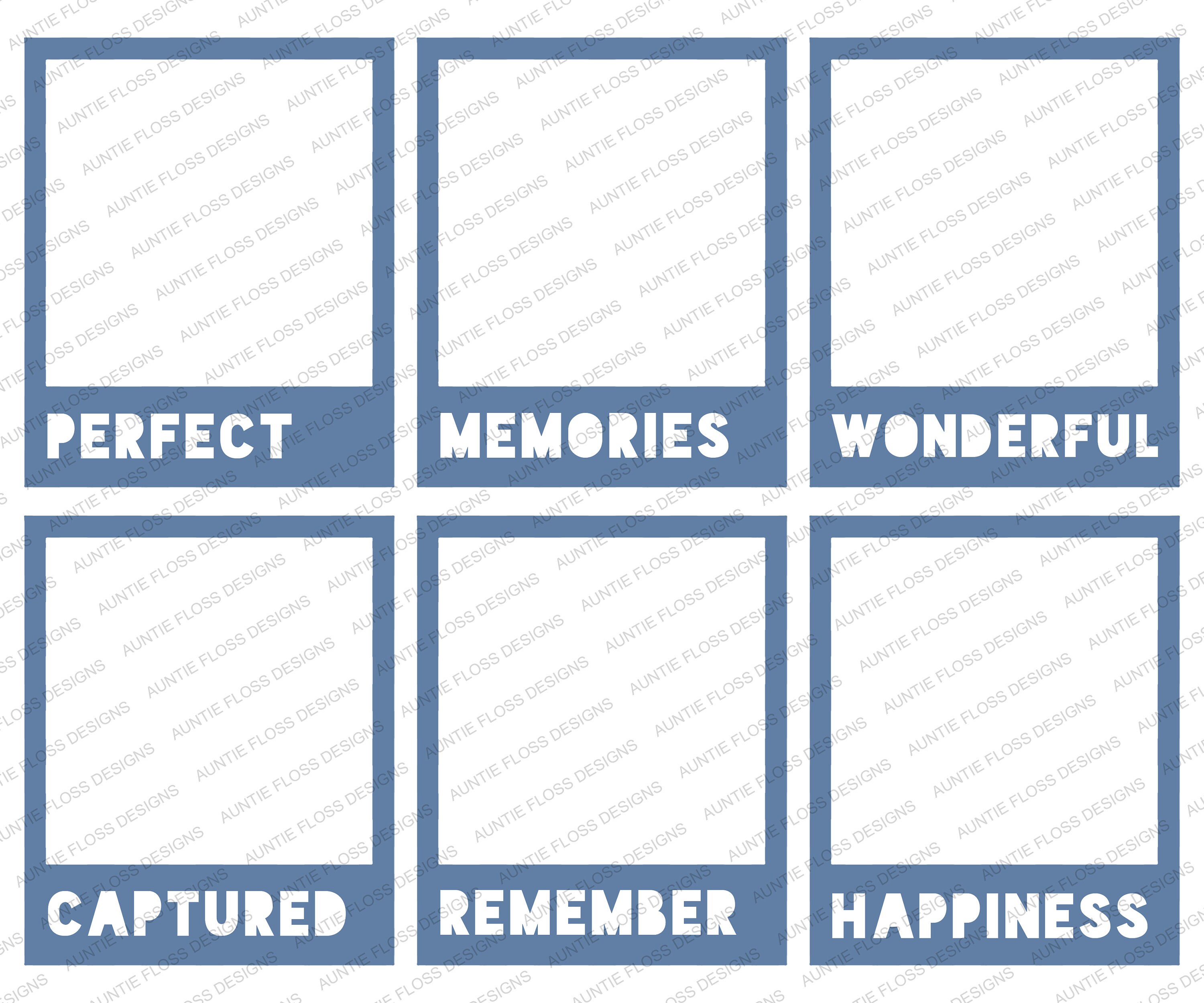 Polaroid Frames CUT FILE for Scrapbooking Svg Png Pdf Dxf - Etsy
