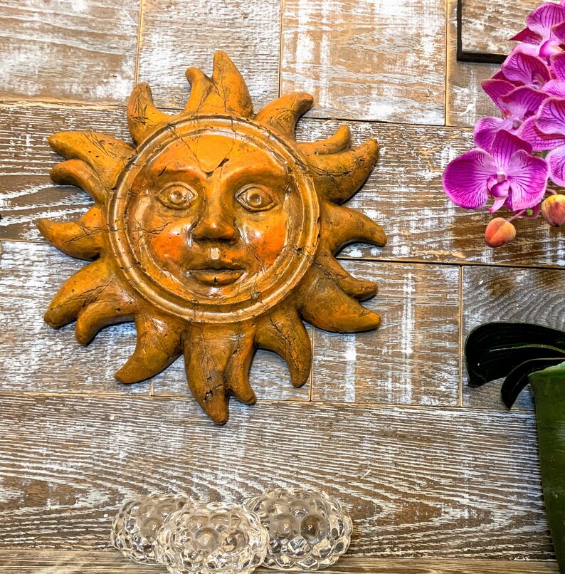 Sun Wall Art Wall Hanging Handmade Original Sculpture Etsy