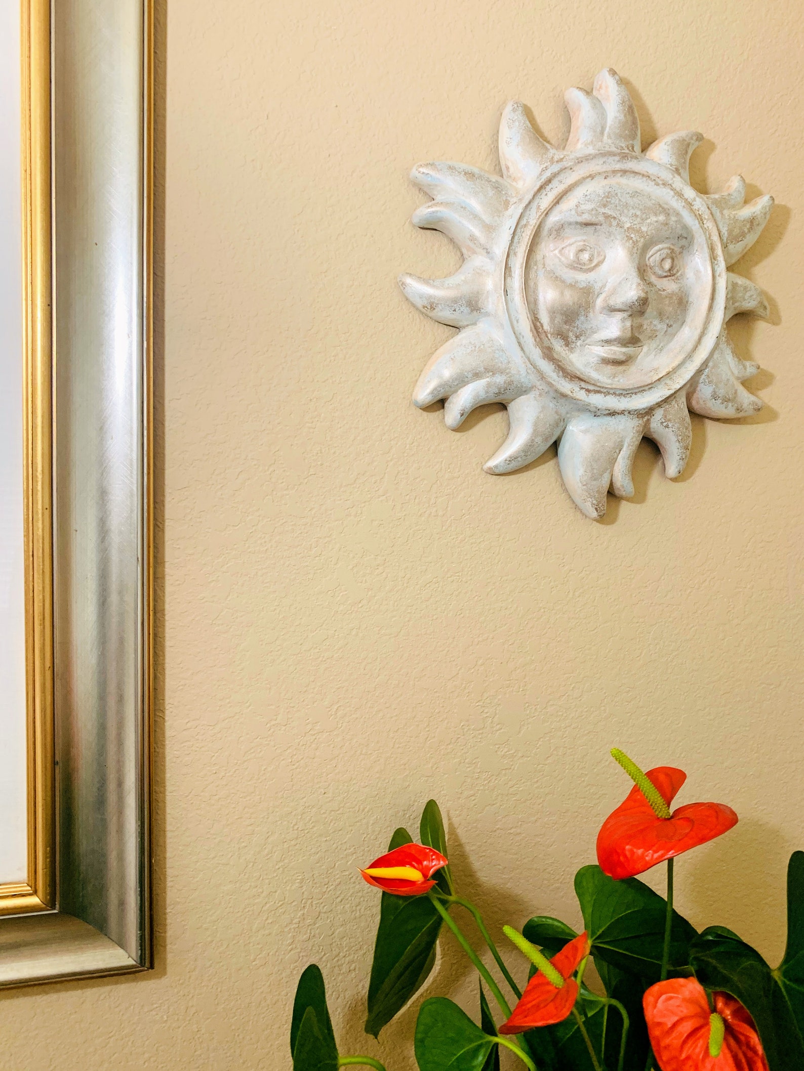 Sun Wall Art, Wall Hanging, Handmade Original Sculpture Etsy
