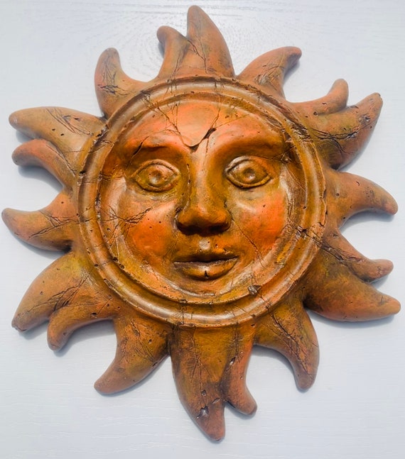 Sun Wall Art Wall Hanging Handmade Original Sculpture Etsy