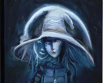 Elden Ring, Ranni The Witch Print on Canvas |Ranni Art |Ranni Painting |Ranni poster |Elden Ring Poster| Game Posters| Elden Ring Canvas