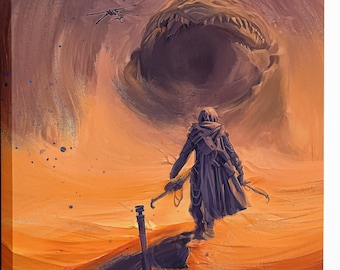 Dune painting on canvas |dune poster |dune wall art |dune painting |dune print |dune poster |dune wall decor |frank herbert art