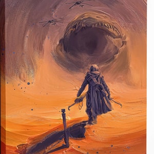 Dune painting on canvas |dune poster |dune wall art |dune painting |dune print |dune poster |dune wall decor |frank herbert art