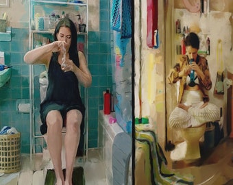 Broad City Wall art |Broad City gift |Abbi Jacobson |Ilana Glazer | abbi and ilana |Two Queens Portrait