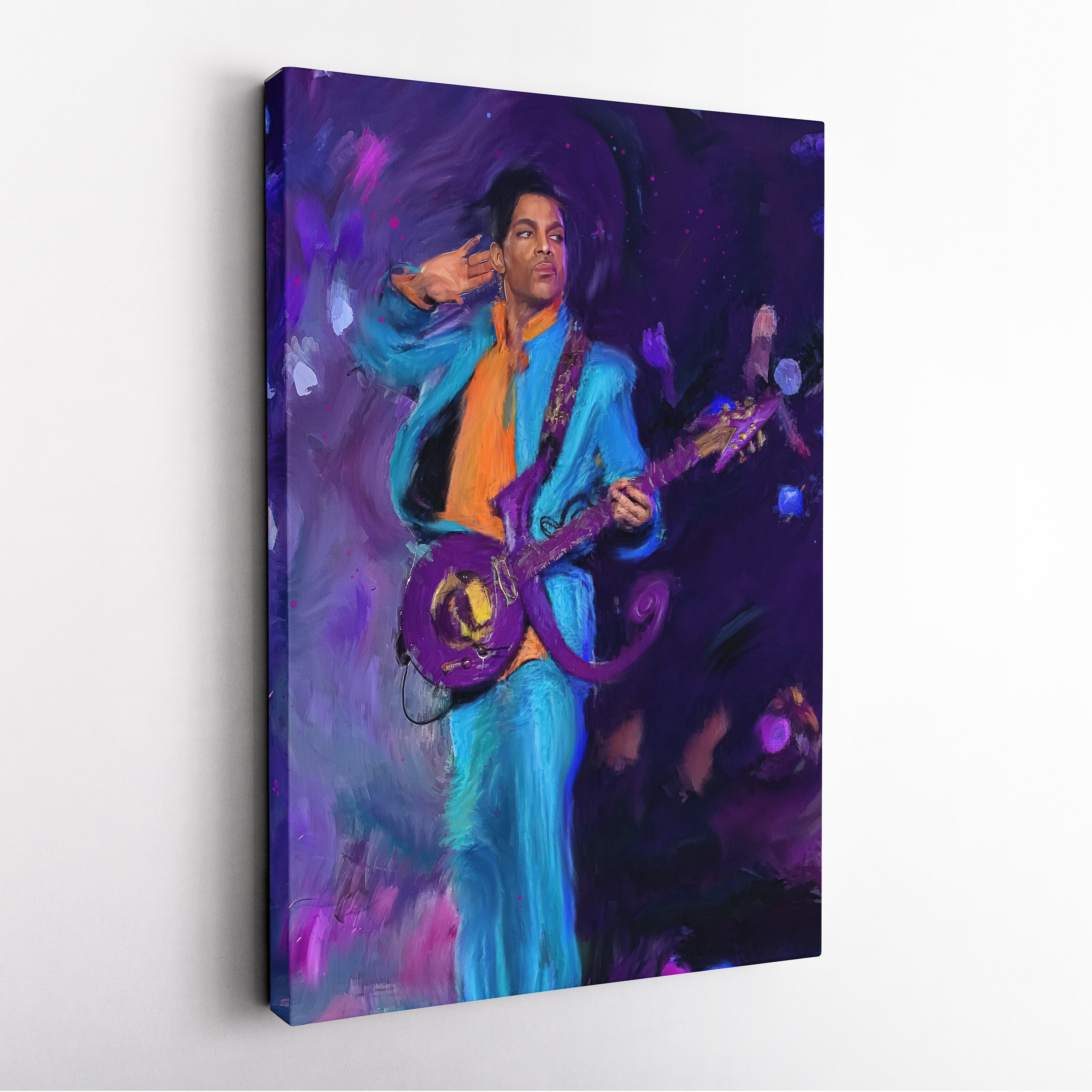 PRINCE Print on Canvas |Prince Art Decor |Prince Art |Prince wall art |Prince Print |Prince Painting |Purple rain Art |Rock star poster