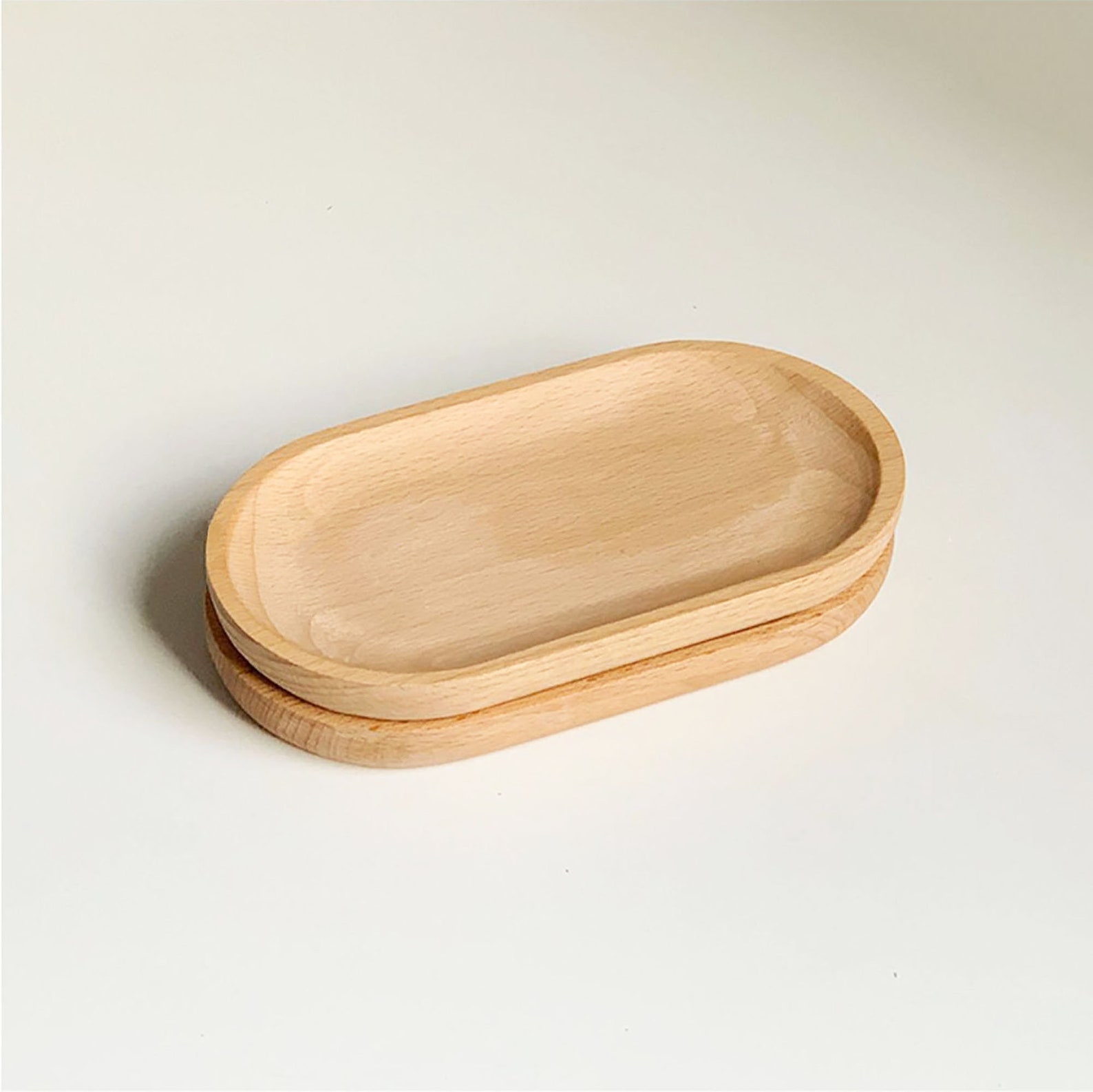 Oval Wood Tray Wooden Tray Solid Oak Tray Round Wooden Etsy