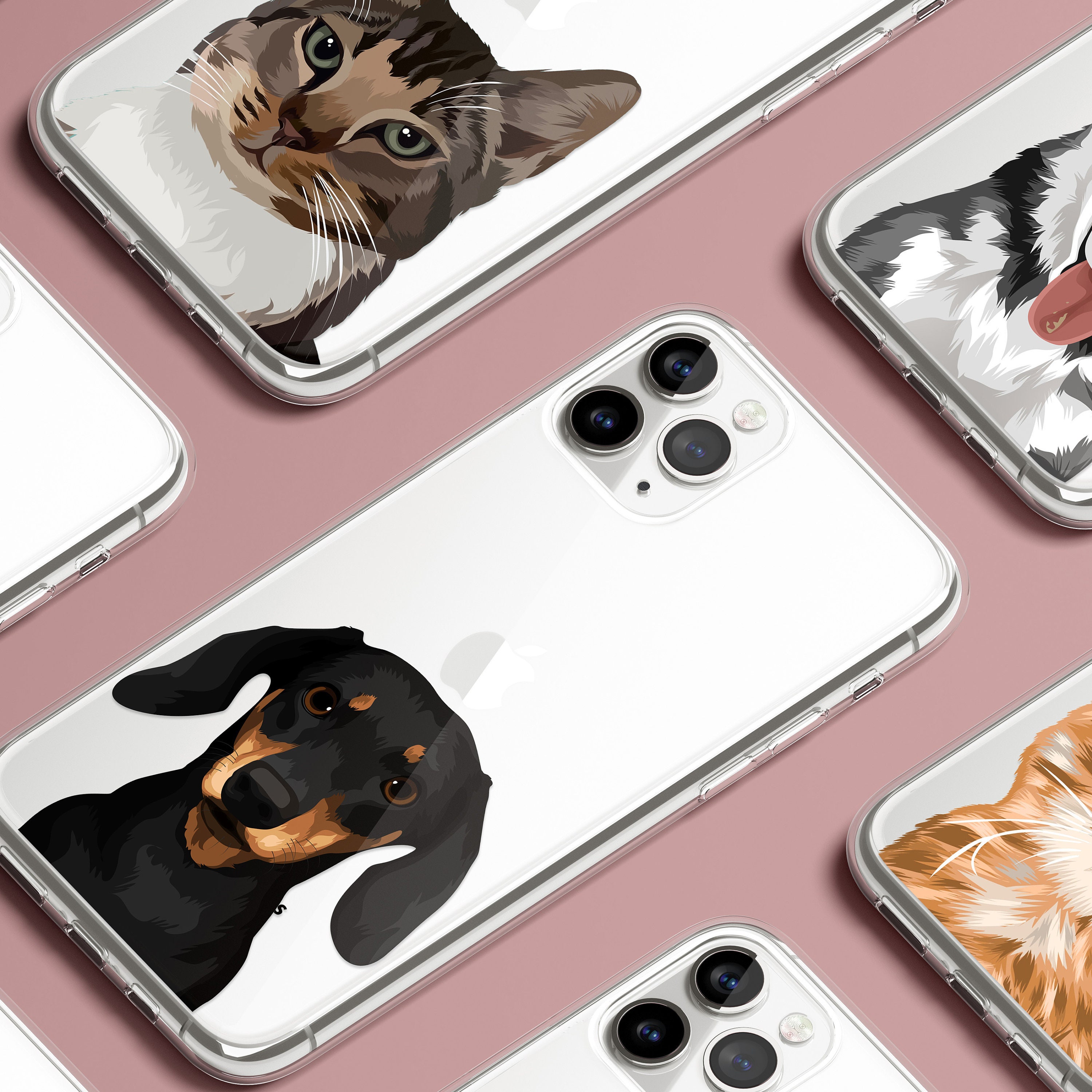 Custom pet phone case dog iphone case cat phone case pet Etsy