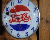 Vintage 1940s Bubble Pepsi Clock