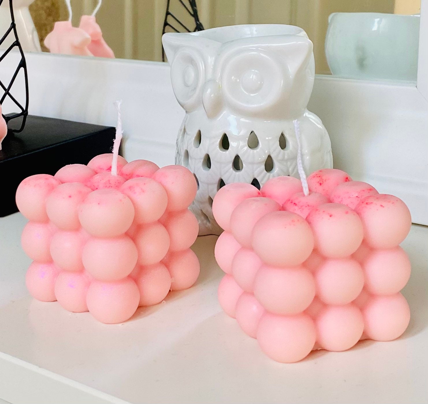 baby pink baby powder Scented Soy or Coconut bubble Etsy